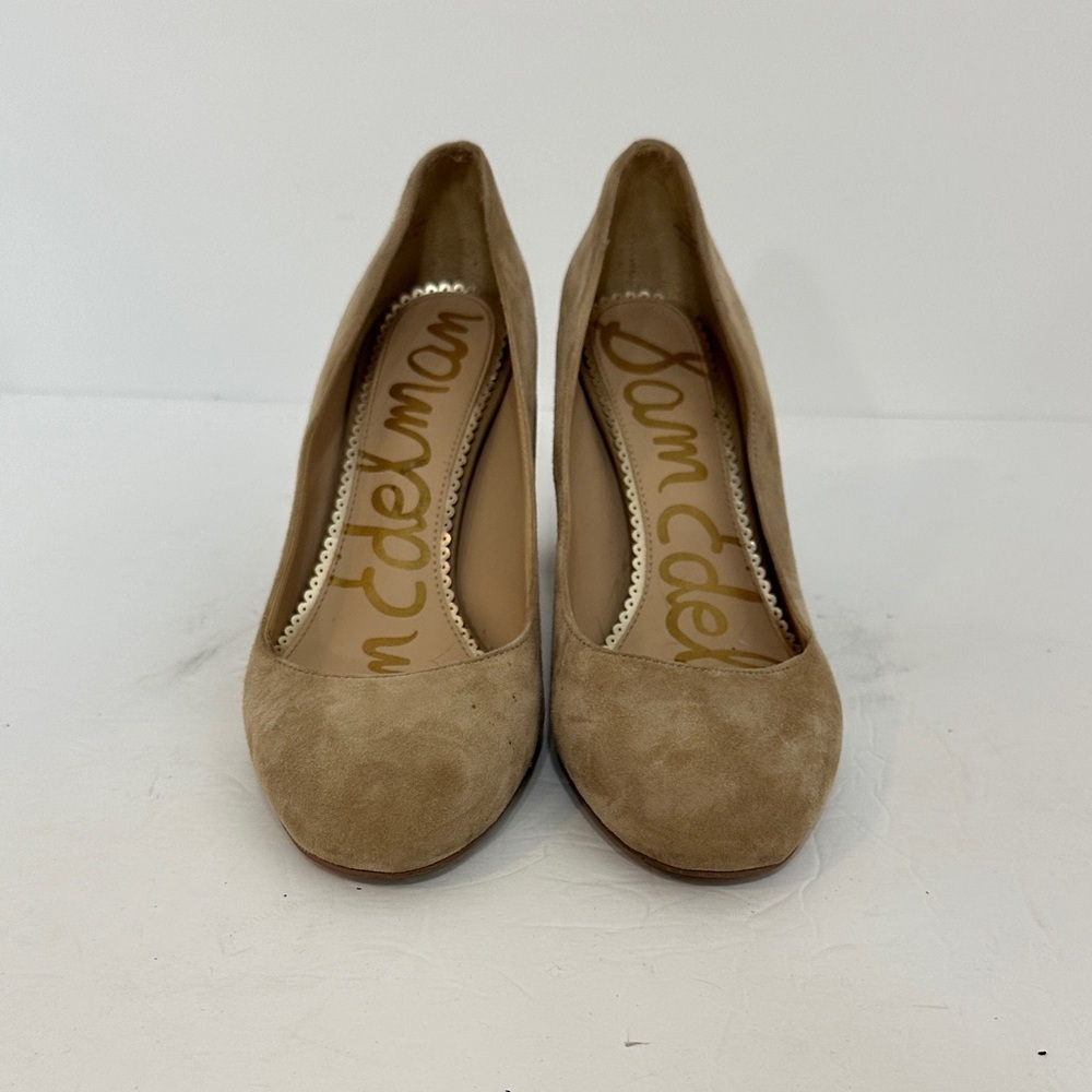 Sam Edelman Women's Beige Suede Heels size 9
